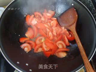 家常菜——蕃茄炒鸡蛋的做法步骤：6