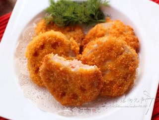 虾肉藕夹的做法步骤：13