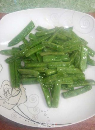雪菜炒四季豆的做法步骤：3