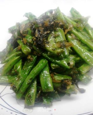 雪菜炒四季豆的做法步骤：6