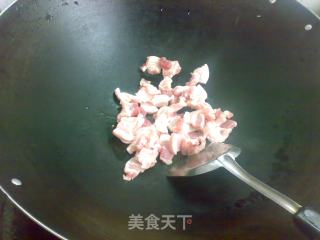 沙茶酱萝卜干炒肉的做法步骤：3