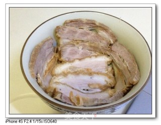 霉干菜扣肉的做法步骤：8