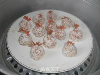 珍珠肉丸的做法步骤：8