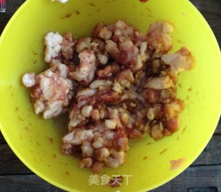 金砖银瓦---锅塌茄盒的做法步骤：3