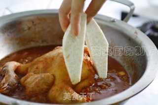 美味的化身——南乳芋头鸡的做法步骤：4