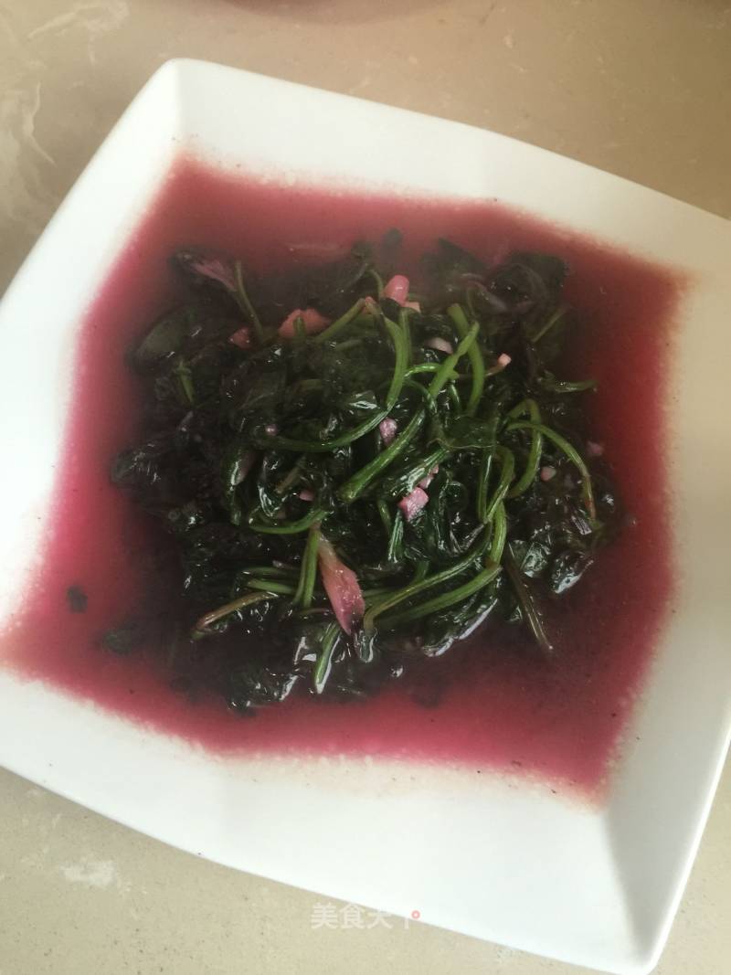 蒜炒苋菜的做法