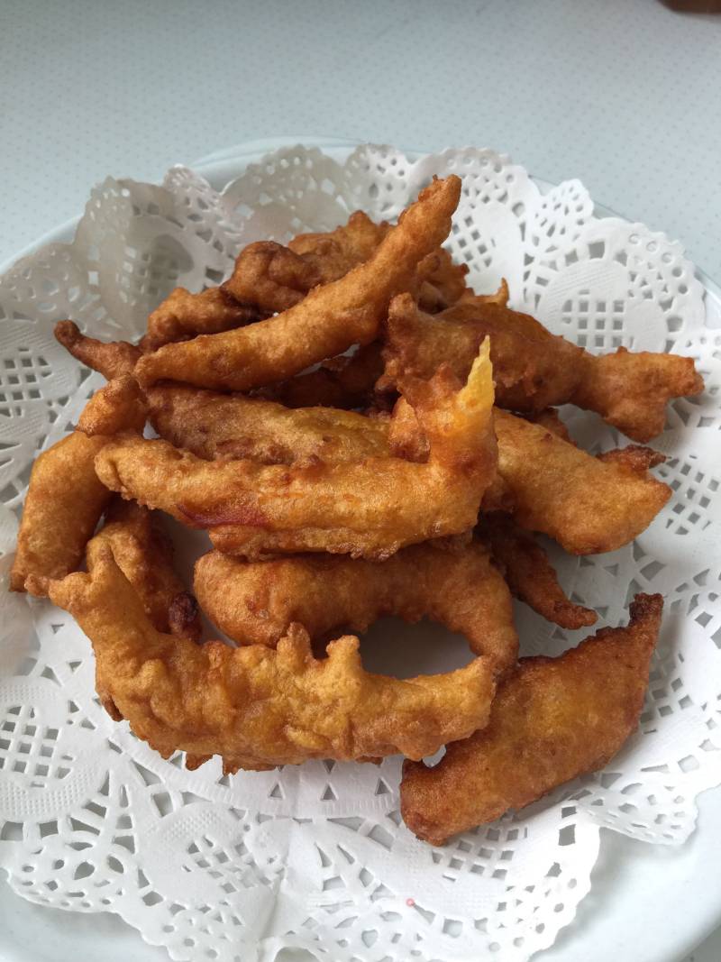 炸柿子甜食的做法