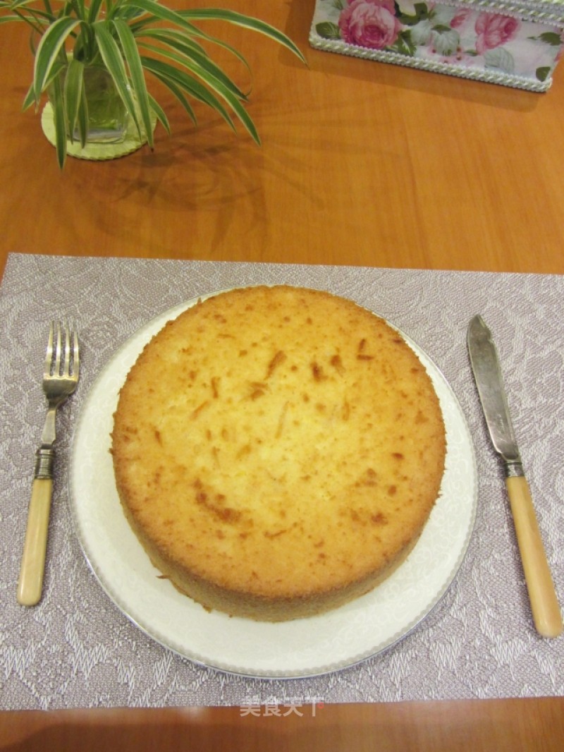 橙味戚风的做法