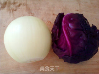 紫甘蓝蔬菜卷的做法步骤：1