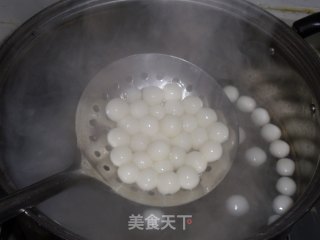 美容甜点——桃胶牛奶圆子羹的做法步骤：7