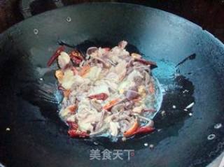 大葱炒鸡杂的做法步骤：5