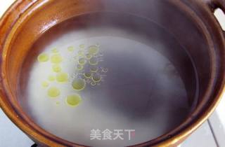 冬日暖意浮心头 --- 迟菜心瑶柱粥的做法步骤：4