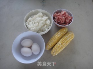 玉米炒饭的做法步骤：1