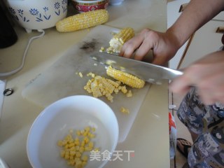 玉米炒饭的做法步骤：4