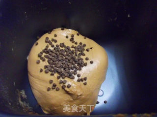 巧克力豆土司的做法步骤：3