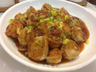 杏鲍菇肉夹的做法步骤：8