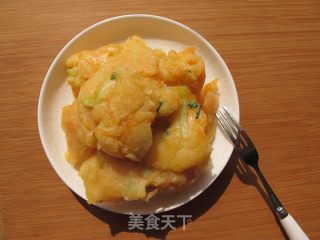 胡萝卜丝薄饼的做法步骤：7