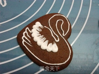 天鹅糖霜巧克力饼干的做法步骤：16