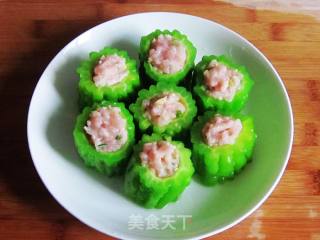 苦瓜酿肉的做法步骤：4