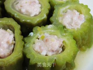 苦瓜酿肉的做法步骤：5