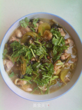 酸菜豆花鸡的做法步骤：7