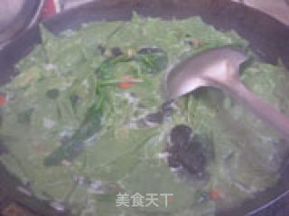 鸡汤菠菜焙面的做法步骤：9