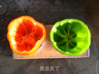 彩椒酿糯米焗饭的做法步骤：11