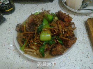 地瓜梗炖排骨的做法步骤：12