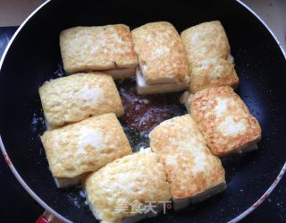 金银满屋---锅塌豆腐盒的做法步骤：16