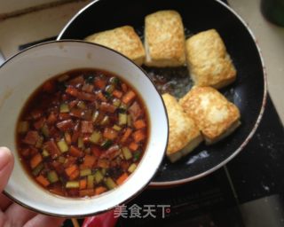 金银满屋---锅塌豆腐盒的做法步骤：17