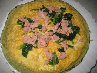 金枪鱼芝士鸡蛋菠菜卷的做法步骤：6