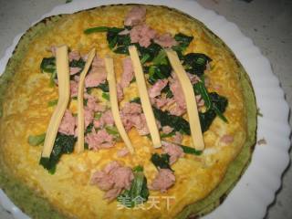 金枪鱼芝士鸡蛋菠菜卷的做法步骤：7