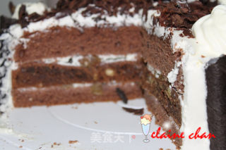 给自己的生日礼物——布朗尼可可蛋糕的做法步骤：23