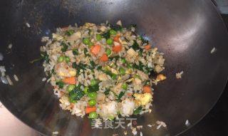 五色炒饭的做法步骤：8