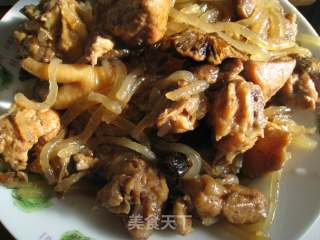 笨鸡炖榛蘑的做法步骤：10