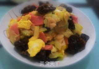 营养美味的角瓜木耳鸡蛋的做法步骤：6