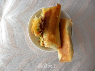 煎饼卷的做法步骤：8