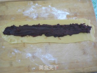 香酥红豆卷的做法步骤：16