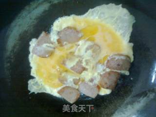 农家蛋煎午餐肉的做法步骤：5