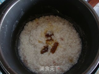 红糖桃花粥的做法步骤：7