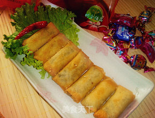 方便年菜——炸春卷的做法步骤：4