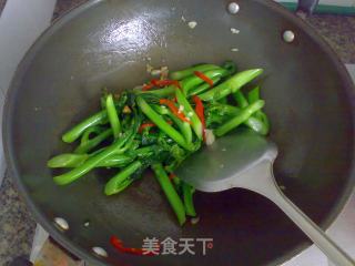 生炒鲍汁芥菜心的做法步骤：8