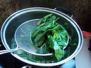鸡蛋烧菠菜的做法步骤：3
