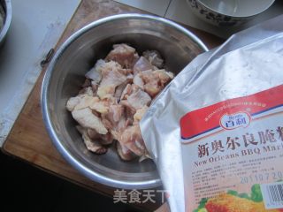腰鼓鸡肉串的做法步骤：2