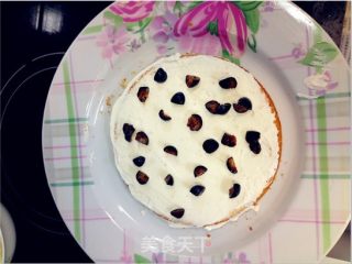 蓝梅装饰蛋糕的做法步骤：8