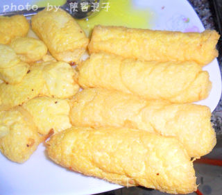 用玉子豆腐做的“黄金福袋”的做法步骤：4