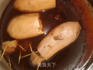 蜜汁糯米藕的做法步骤：7