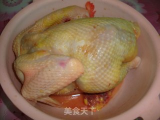 水晶盐焗鸡的做法步骤：2