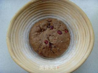 朴实的外表下却是惊艳---可可蔓越莓黑麦面包的做法步骤：6