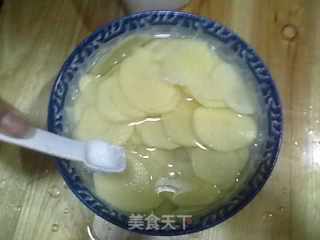 家庭版无油薯片的做法步骤：3